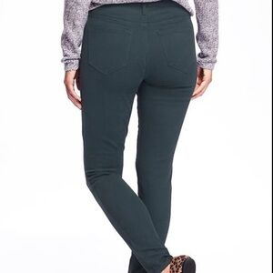 Old Navy Mid Rise Rockstar Green Pants Size 10